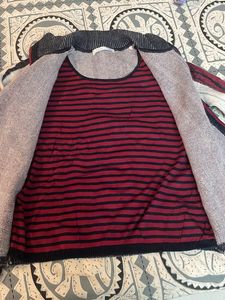 T-shirt With Attached Jacket