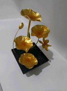 Golden Lotus Water Fountain