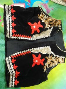 Designer Saree with modern blouse
