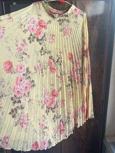 Beautiful Floral Pleated Skirt