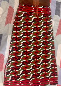 Boho Print Maxi Skirt