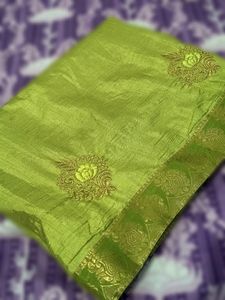 Pastel(Pista) Green Saree