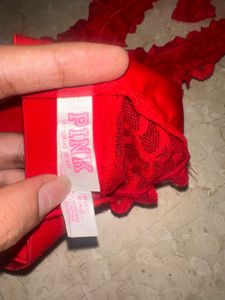 Victoria Secret Lace Trim Halter Bralette