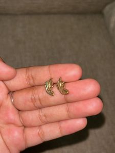 Small Leaf Shaped Studs