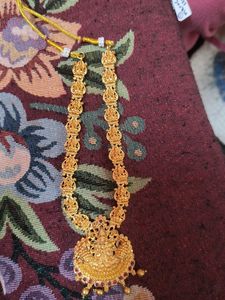 Exquisite Gold-Plated Lakshmi Necklace
