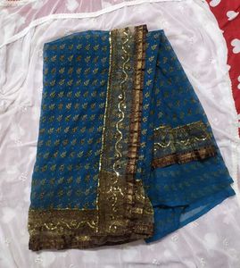 Sea Green Saree
