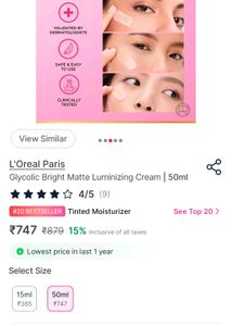 L'Oreal Paris Glycolic-Bright Cream
