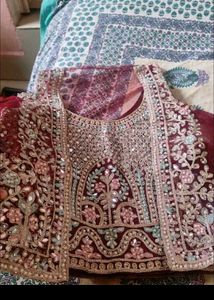 new lahnga(never used) with free neck set