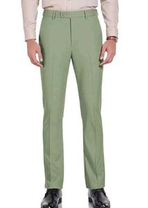Men's Sage Green Formal Trousers