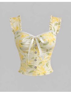 Floral Print Corset Top