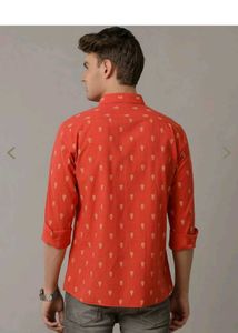 CAVALLO Men's Red Ethnic Kurta