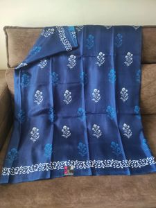Indigo Blended Silk Saree