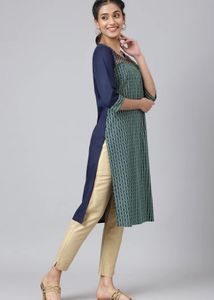 Elegant Printed Straight Kurta set