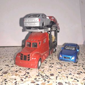ToysRUs Red Miniature Car Loader truck