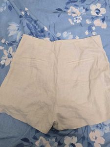 Linen Wrap Skirt Shorts