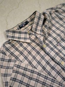 Ralph Lauren Plaid Short Sleeve Button-Up Shirt