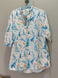 Chic Bird Print Kurta for boys