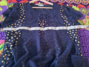 Navy Polka Dot Tunic