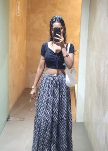 Boho Print Maxi Skirt