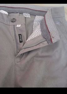Men's Stretchable Grey Trousers (one time wear)