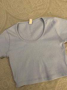 🦋Light Blue crop top