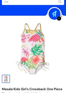 New Kids Flamingo Tropical Swimsuit Set 4 to 6 yrs