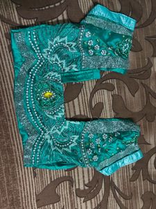 Embellished Emerald Green Saree