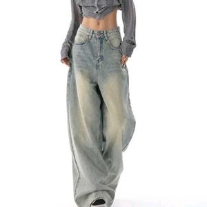 Baggy Light Washn greenish Denim Jeans