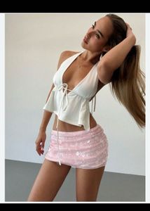 Sparkly Pink Mini Skirt