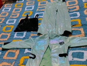 Shimmering western wear 3 piece set
