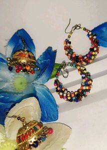 COMBO 8pair stylish Earring/Mang tikka Set