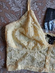 Butter Yellow Lacey Top (New with Tag) 💛