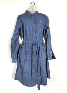 Navy Blue Shirt Dress (Women's)