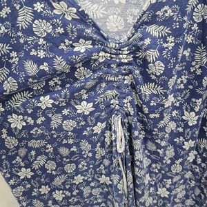 Blue Floral  Dress