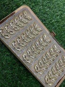 Golden Fancy Clutch