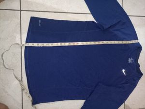 Men's Navy Nike Long Sleeve Shirt