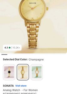 Elegant Gold Sonata Watch