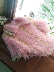 Chic Pink Fuzzy Sweater