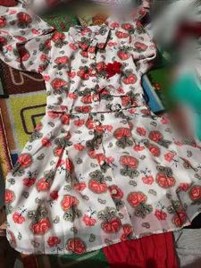 Floral Dress with Matching Leggings &amp; Bag