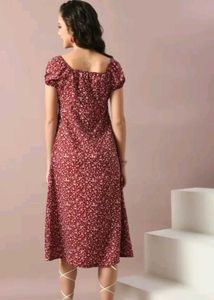 Chic Floral Print Midi Dress