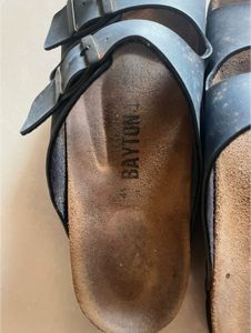 Blue Double Strap Sandals