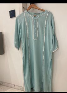 combo of blue kurti and Dupatta