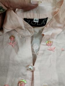 Ari work Chikankari Kurta