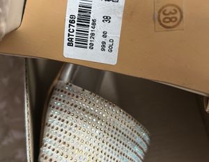 Sparkling Embellished Heeled Slides