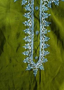 handwork green colour suit sets