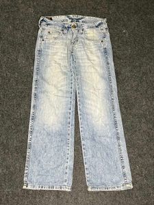 Y2K "Lee" Light Wash Denim Flared Baggy Jeans