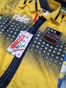Boys' Yellow Shirt &amp; Jeans Set