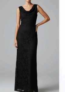Elegant Black Lace Maxi Dress