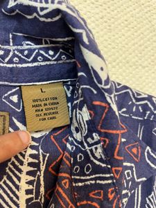 Patterned Men's Shirt Size L