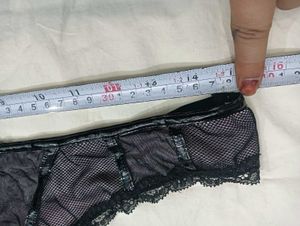 Sheer Black Lace 🔥Trim Thong Panty